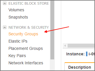 AWS security groups link