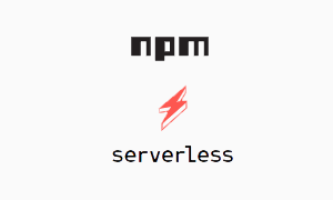 NPM/serverless logos 